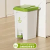 80-liter white bucket with green lid