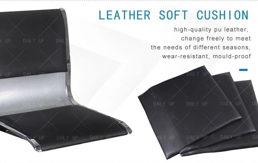 Factory Wholesale Waiting Chair High Quality Metal Frame Hospital Bench With Rails Waiting Bench For Public Area And Airport