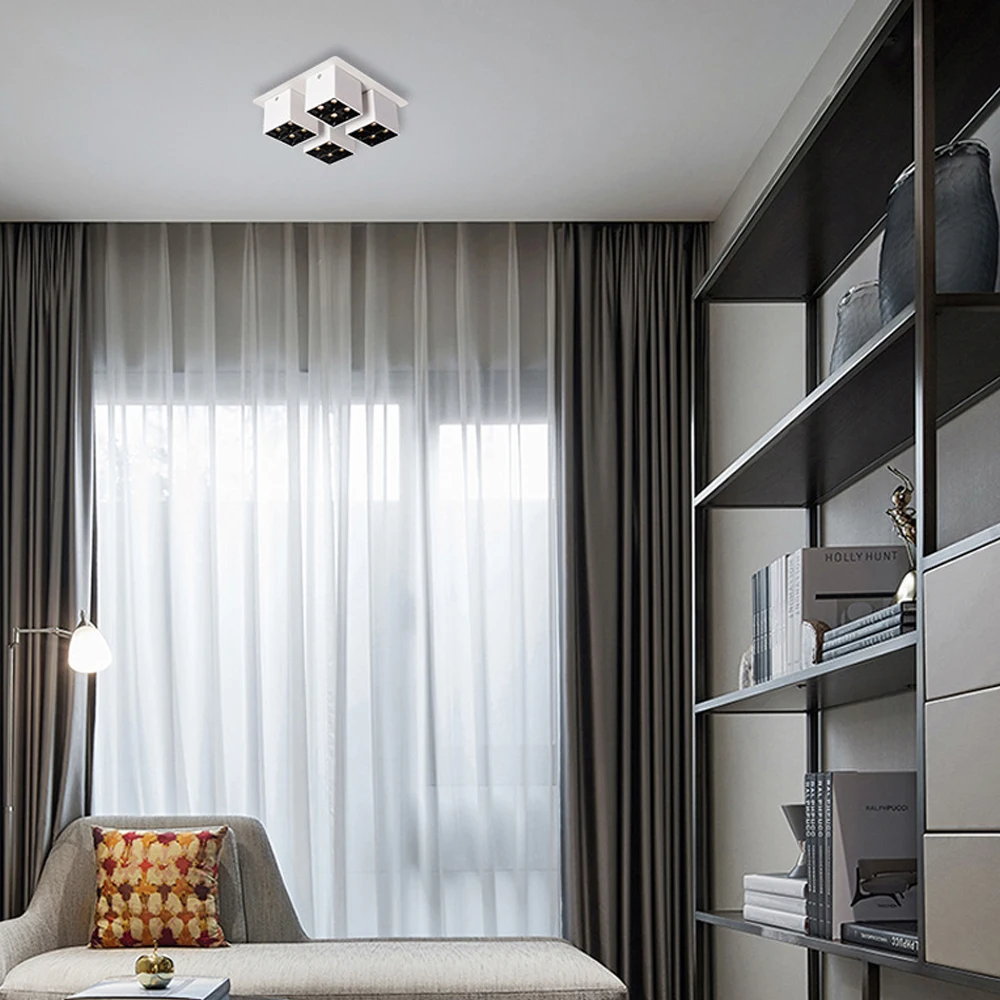 Square Four-head Spotlights Living Room With Built-in Domestic Sky ...