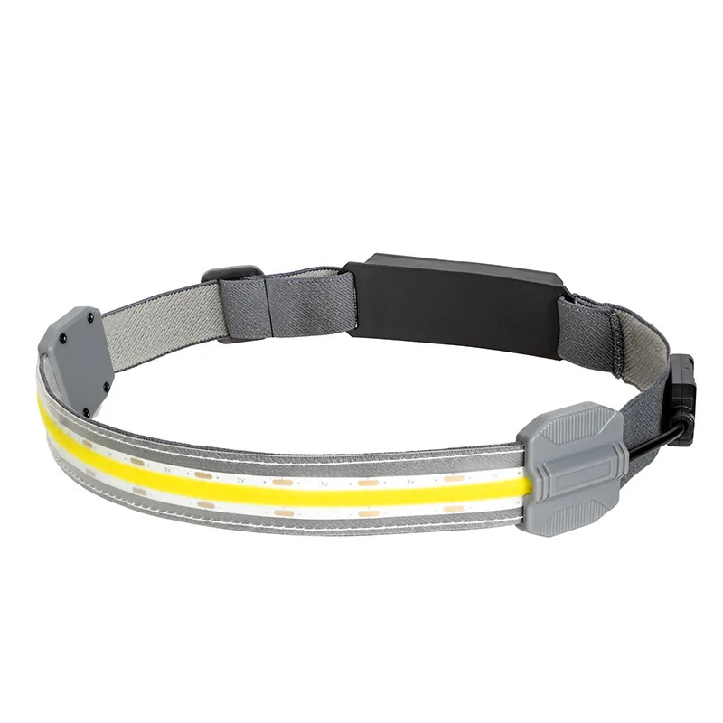 Portable ABS Plastic waterproof  cob head torch USB charging mini floodlight running LED COB headlamp outdoor cycling