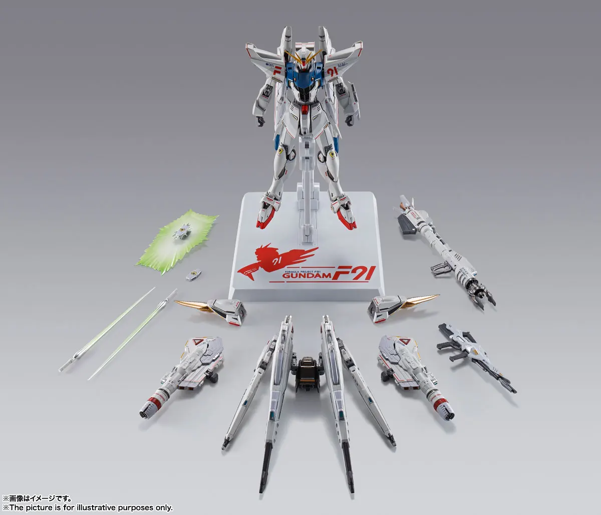 metal build gundam f91 chronicle white ver