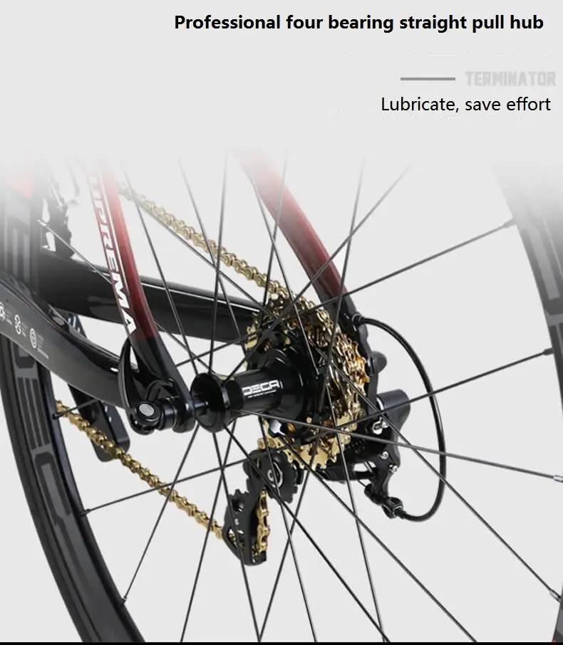 JAVA SUPREMA Carbon Fiber Road Bike - 22 Speed, Double V Brake, Alloy ...