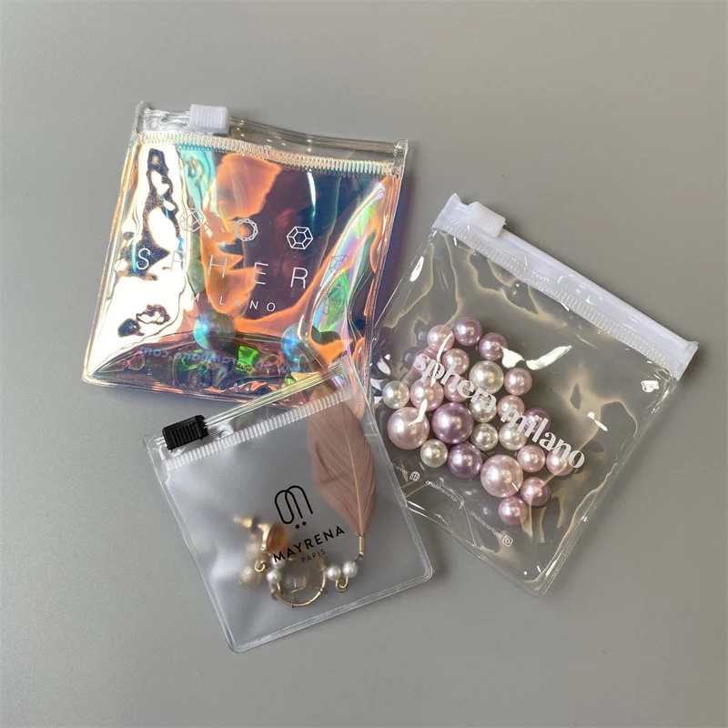 Custom Print Logo Plastic Ziplock Pouch Zip Lock Pvc Small Square