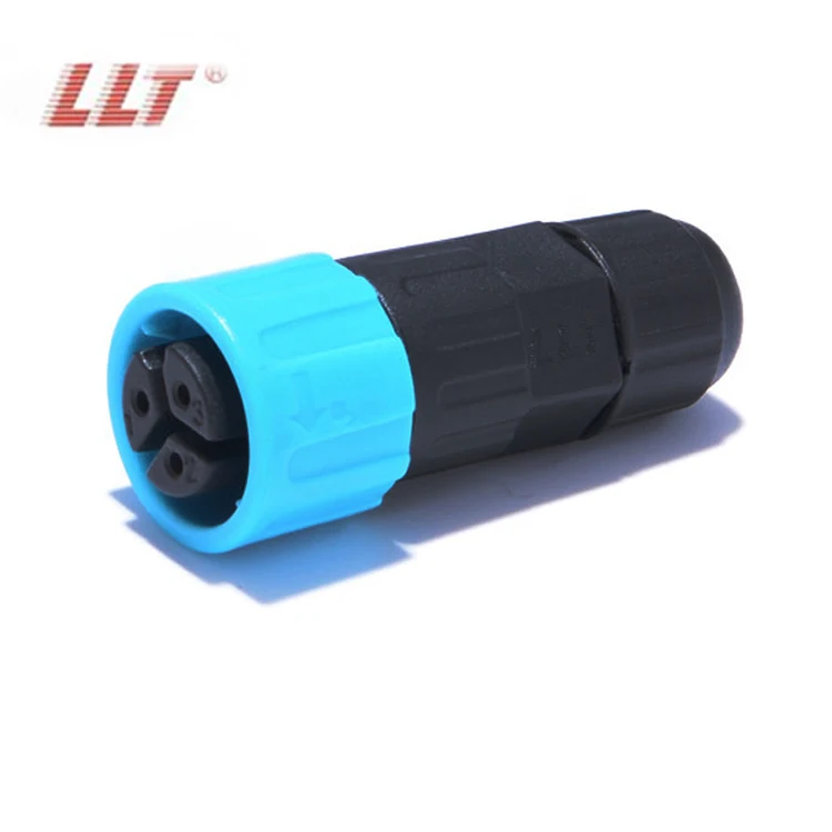 LLT M16 Ip67 2 3 4 5 6 7 8 9 10 11 12 Pin Quick Connect IP68 Waterproof Connector for Street Lamp