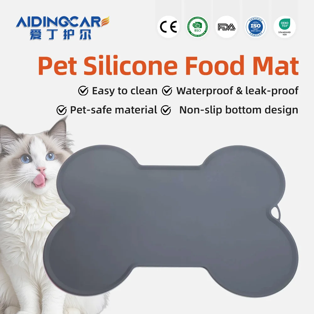 Wholesale Non-sticking Paw Shape Silicone Pet Mat Large Size Silicone  - product detail 1