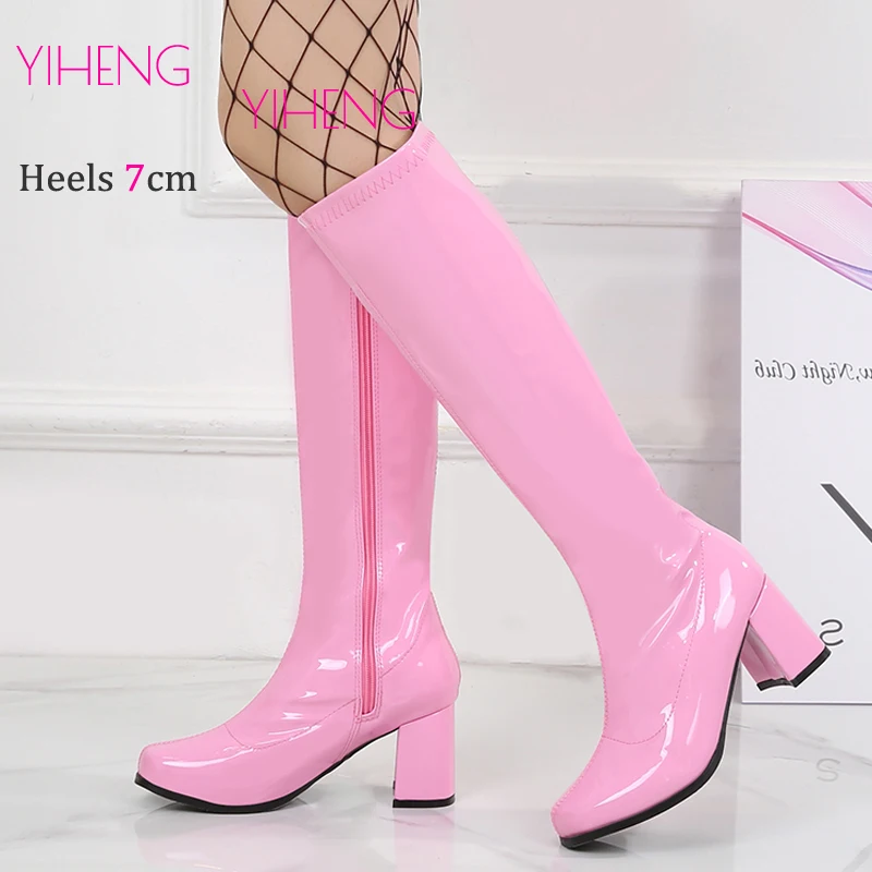 Shop Our New Fashion US EU Western Style Chunky Heel Boots