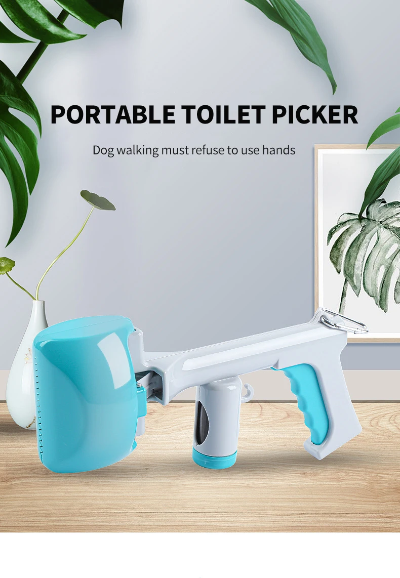 2024 Newest Portable Pet Poop Scooper Abs Plastic Long Handle Dog Poop