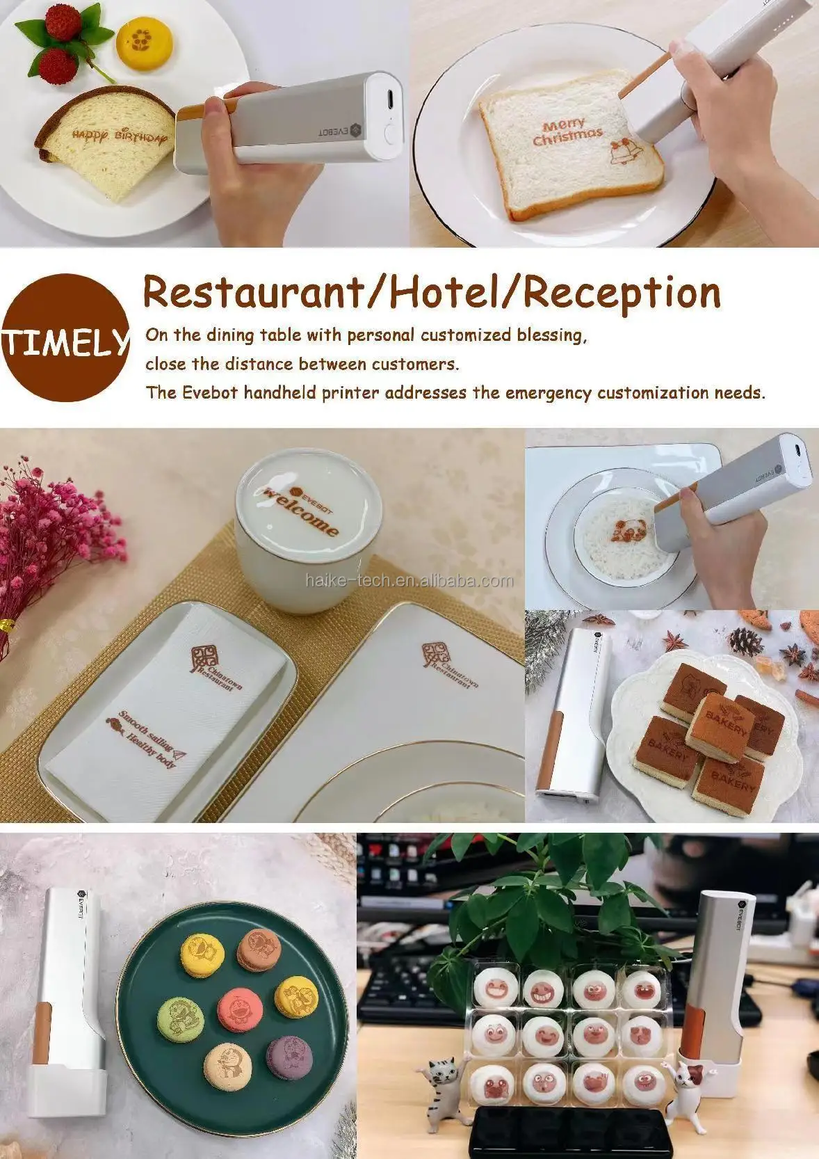 Edible Photo Printer Cake Printer Printing Machine Wafer Paper / Sticky ...