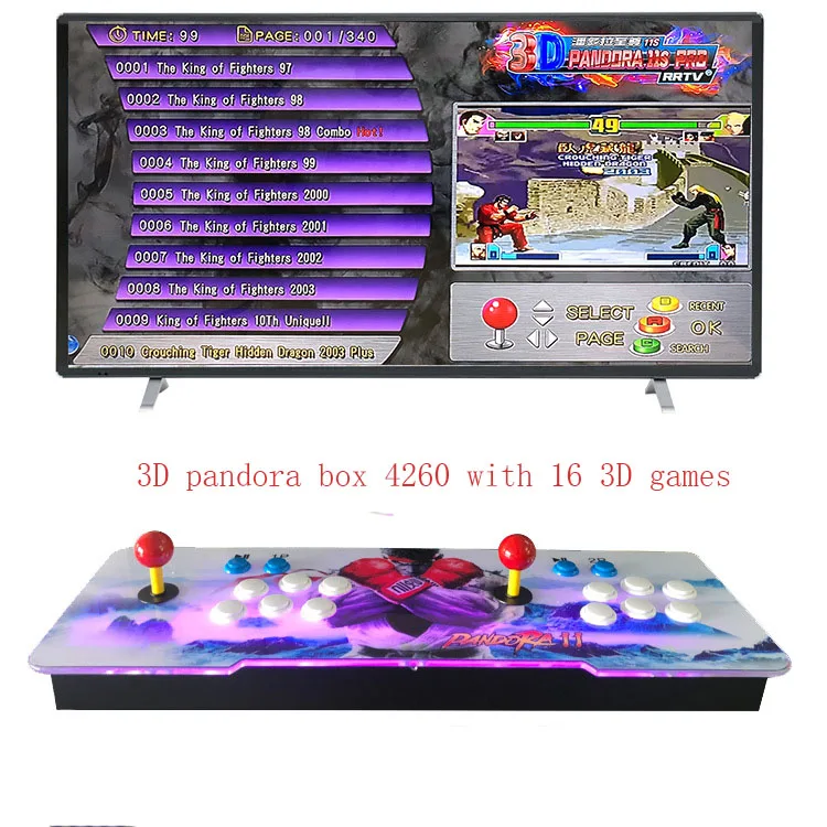 Pandora Game Box 11s Arcade Console for TV - 4260 Games, Online
