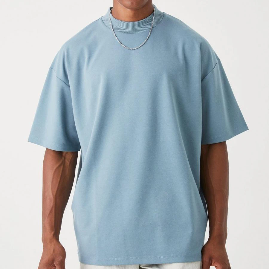 Custom Luxury Tshirts Men's Cotton Tshirt Streetwear Oversized Rib ...