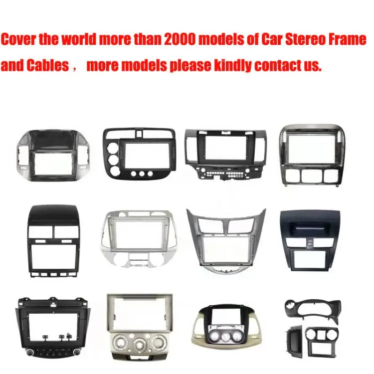 Car GPS Navigation Panel for HYUNDAI I10 2008-2012 9 Inch Screen 2 Din Android Dashboard Radio Stereo Fascias Panel Frame