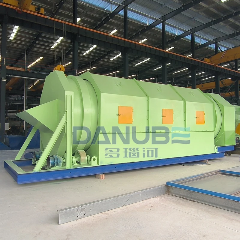 Industrial Domestic Waste Recycle System Processing Equipment Drum Screen High Capacity Household Trash Treatment Air Separator