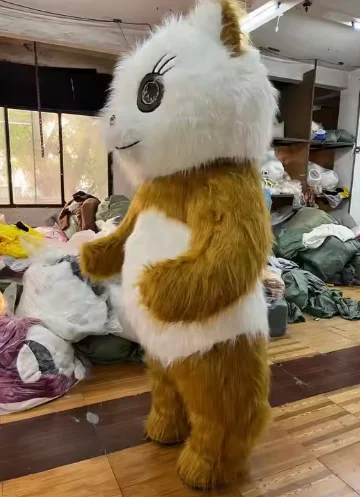 Custom Handmade Furry Giant Adult Inflatable cat Cartoon Mascot Costume for Cosplay 2m/2.6m Inflatable cat Suit Costumes