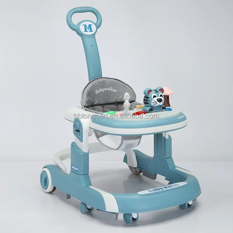 Universal Rotating Wheel 360 Degrees Plastic Music Cartoon Inflatable Rings Baby Walker