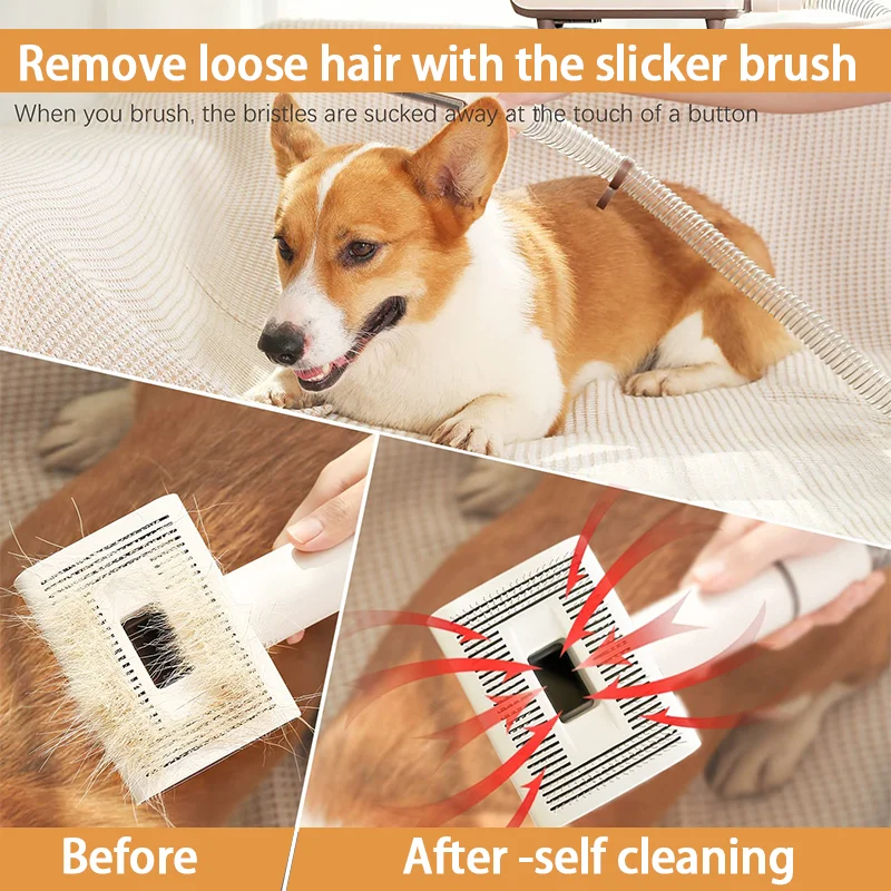 Pet Vacuum Cleaner Electric Cleaning Dog And Cat Hair Fur Grooming