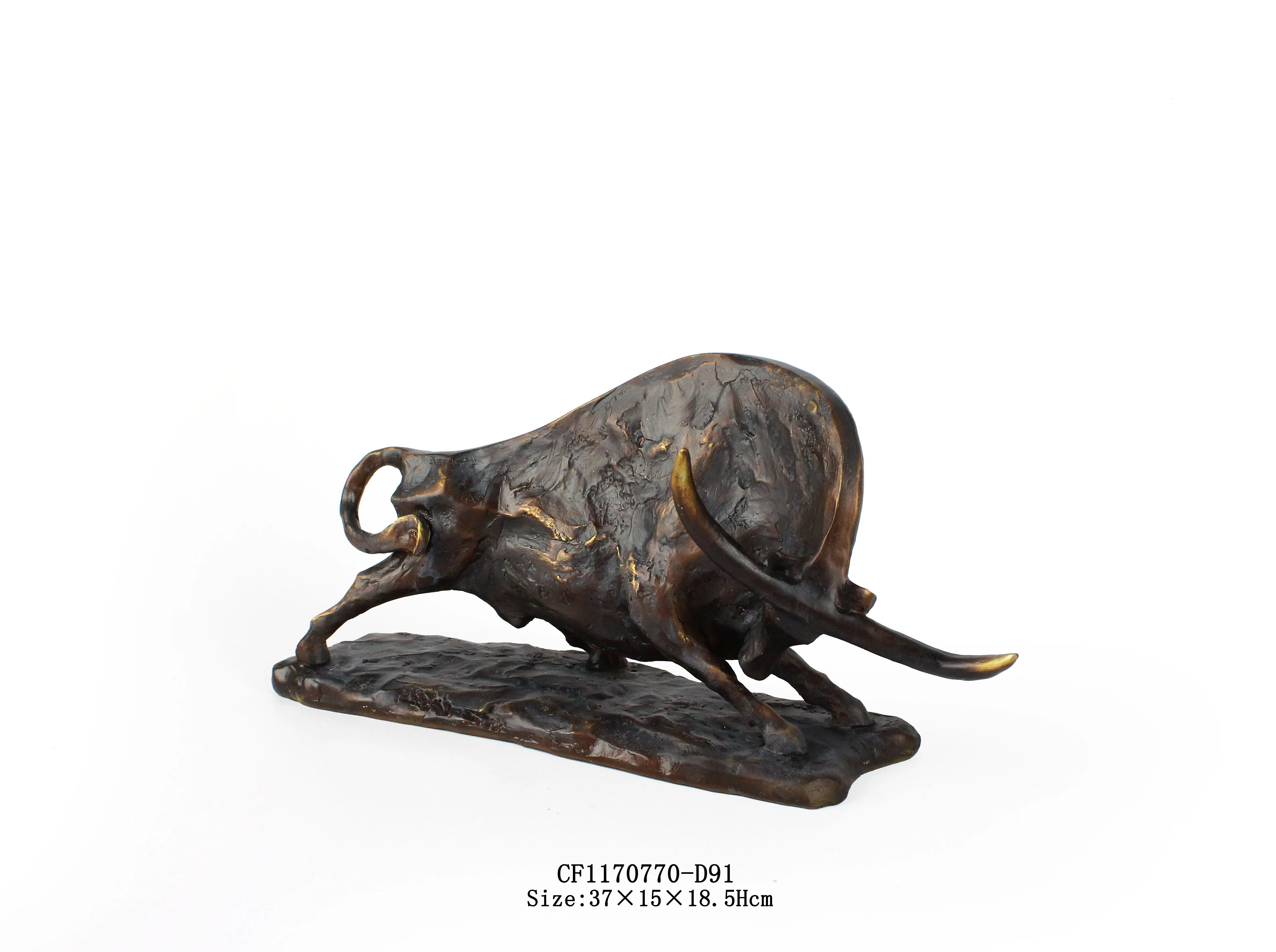 Wholesale Resin Artificial Sculpture Animal Powerful Bull Statue Bull Bronze Handmade 3D for Decorating Your Home supplier