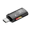 USB+TF to Type C - Black