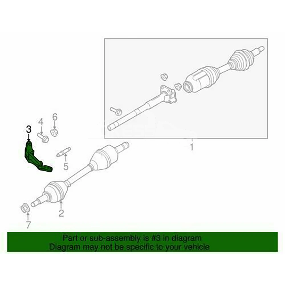Car Axle Shaft Assembly BB5Z3K305A Front Axle Shafts Bracket Support H... — 5