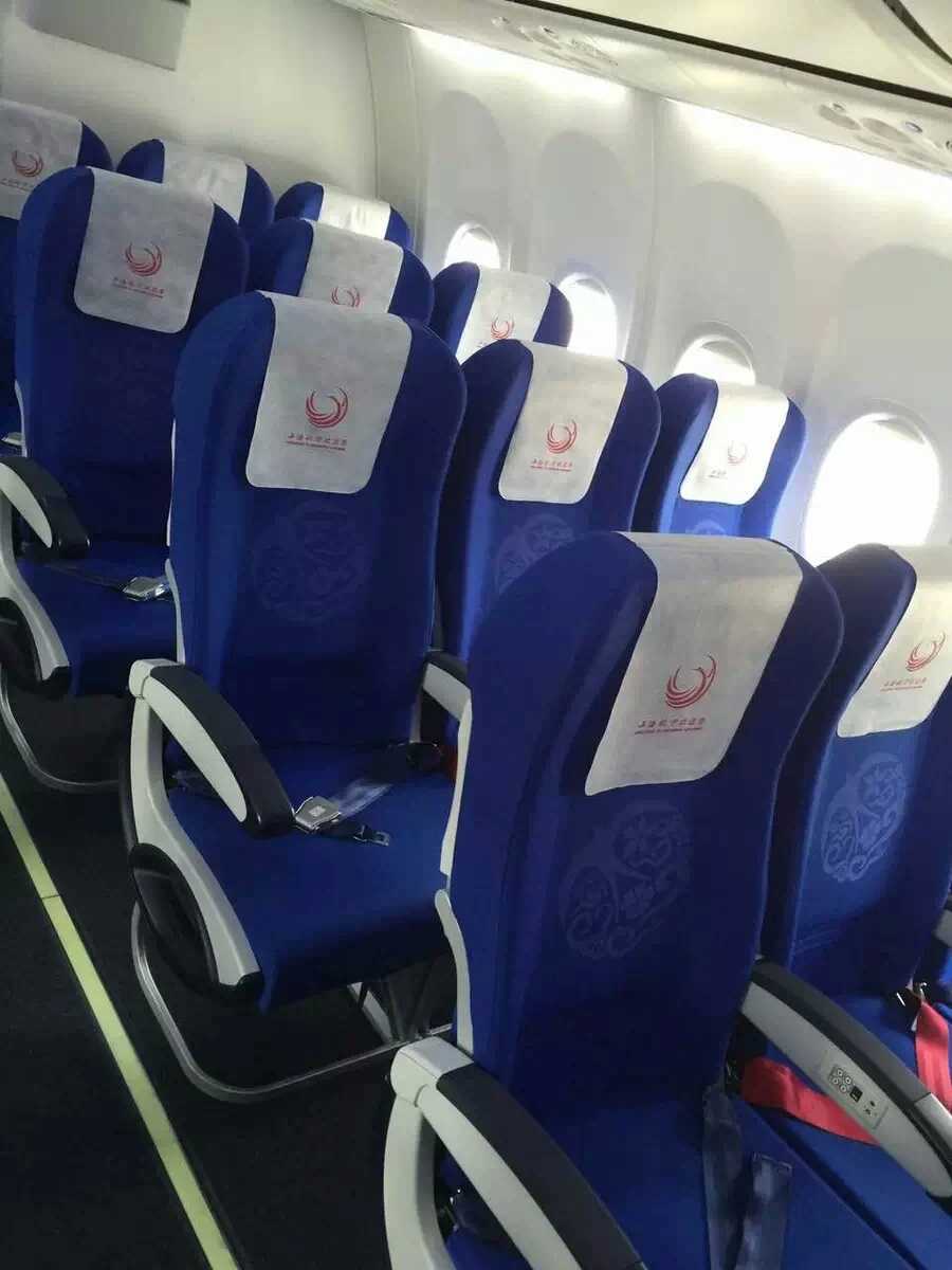 Disposable Airline Non Woven Head Rest Cover Airplane Seat Headrest