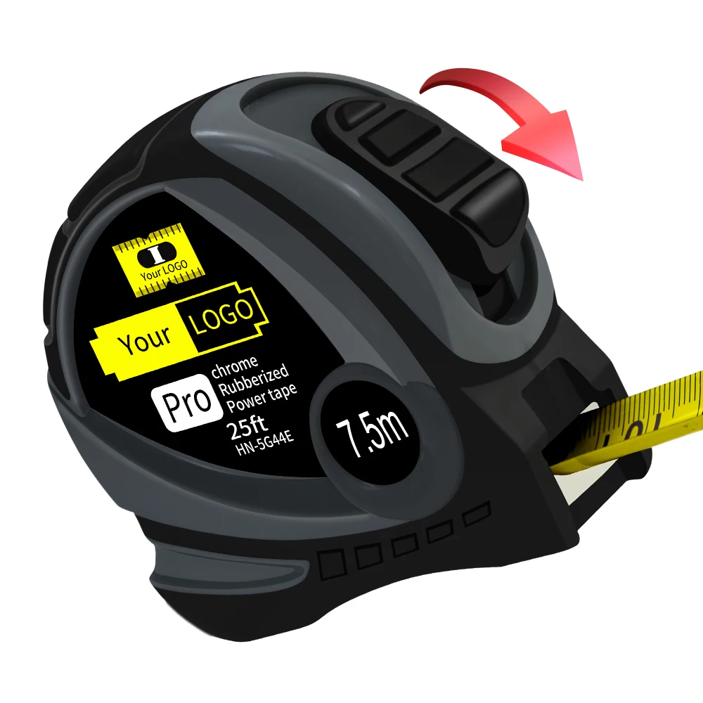 Measuring Tape Measure, 25 Ft Decimal Retractable Dual Side Ruler