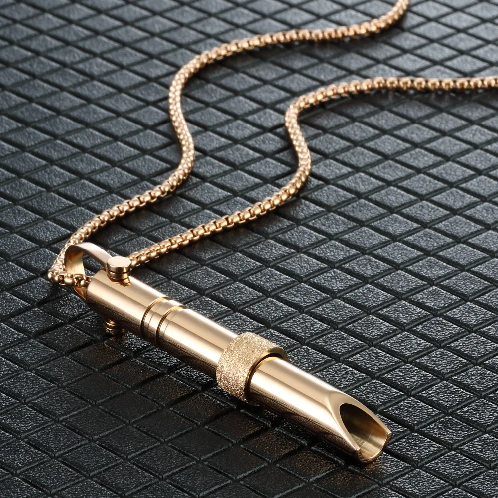 Collana con fischietto resistente alla respirazione alla moda per uomini e donne, medazione, sollievo dallo stress, consapevolezza, pendenti, gioielli per feste  36