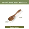 Cuchara para ensalada estilo C color madera