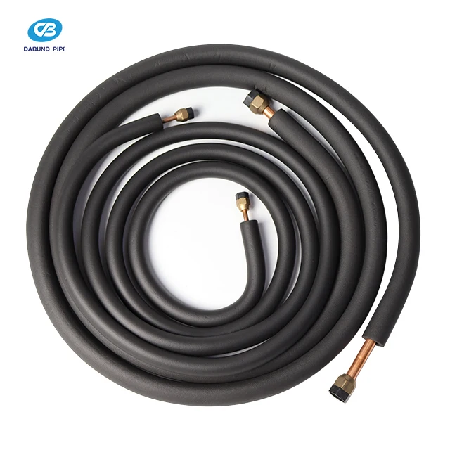 Popular Air Connecting Installation Kit Refrigeration Insulated Copper Pipe Refrigeration Copper Coil