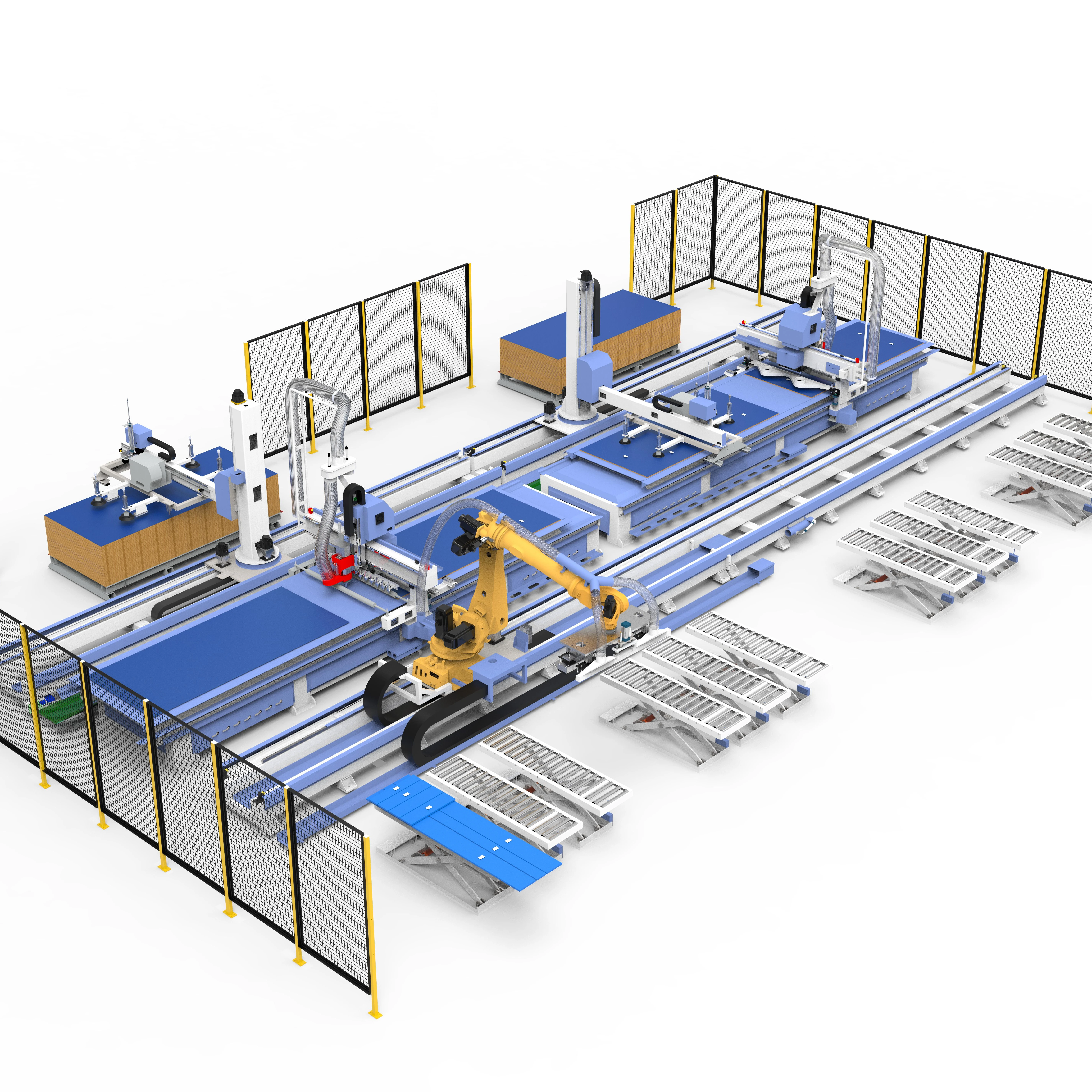 Wood Cutting Machine Atc Cnc Router Whole Automatic Production Line