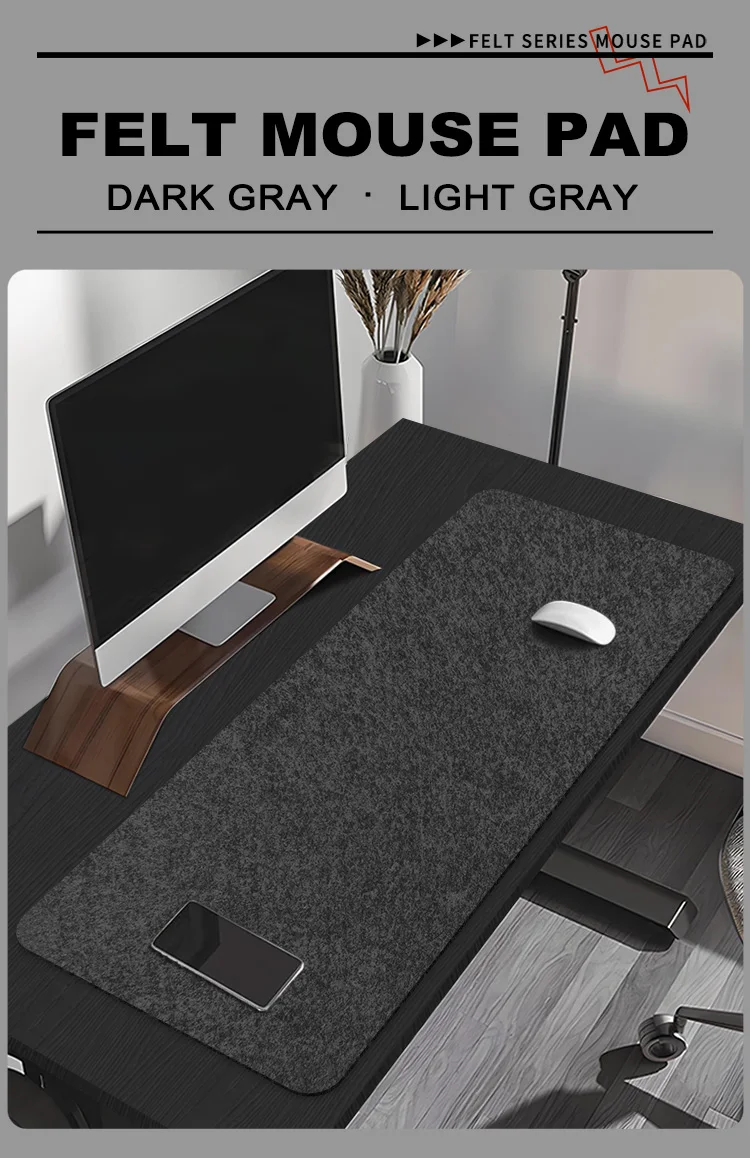 Factory Price Eco Friendly Large Felt Desk Mat Mouse Pad Keyboard Felt ...