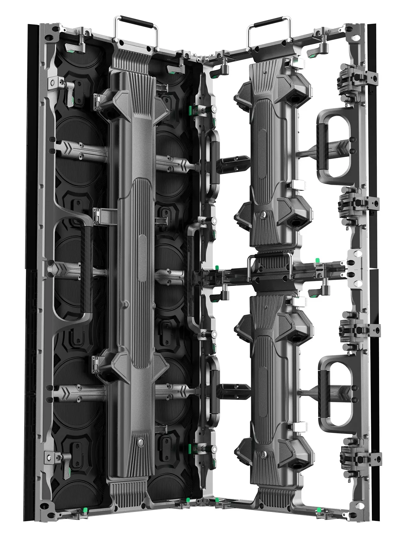 500x1000-S Indoor and outdoor Cabinet (Flat, Curved 0-20 degree, Right Angle) 500x1000x62mm 5.7KG P3.91 P4.81 P2.976 P2.604