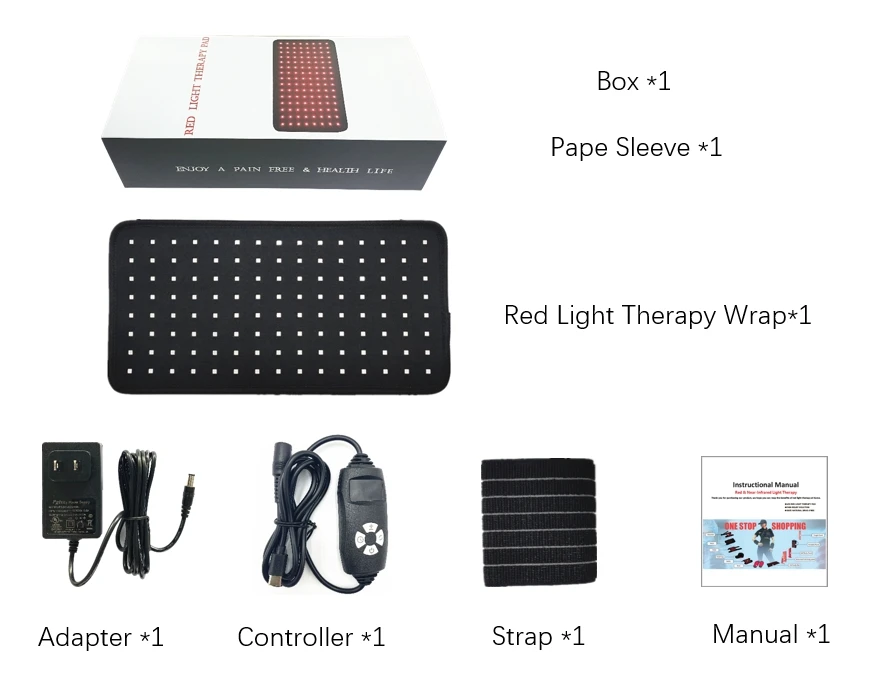 Healing Infrared + Red Light Therapy Belt Full Body Portable Advanced Medical Grade Technology for Pain Relief belt factory