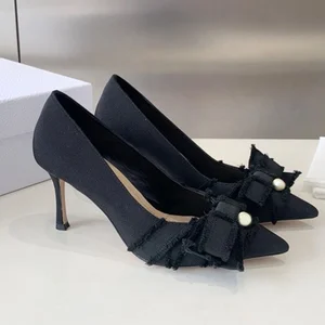 Chaussures Pour Femmes Shoe Cabinet Luxury Shoes Women Chaussures Pour Femmes Designer Shoes Luxury Butterfly Pearl High Heels