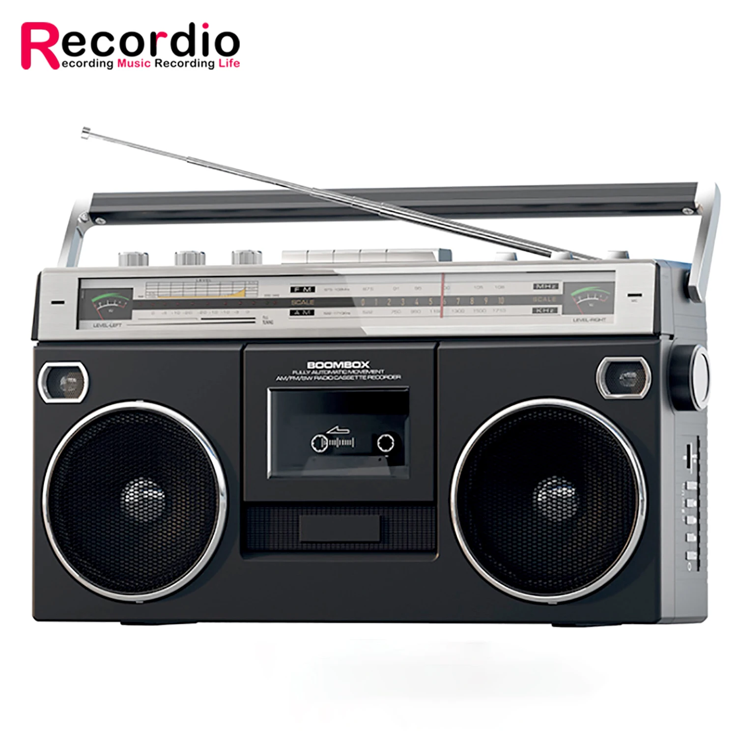 GAS-RD80 レトロスタイルのテープレコーダー FMラジオ付き