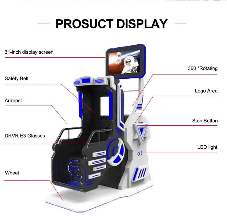 Arcade Machine Shopping Mall Virtual Reality Roller Coaster Amusement ...