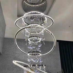 ECOJAS Ring Pendant Light butterfly Crystal Chandeliers Ceiling Luxury Chandeliers for Wedding Decor Pendant Light Crystal