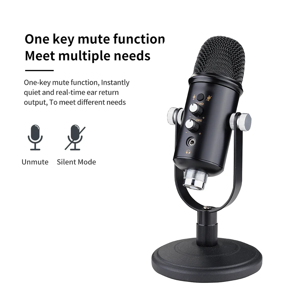 bmg-k10 filaire karaoké produit bureau usb ordinateur microphone