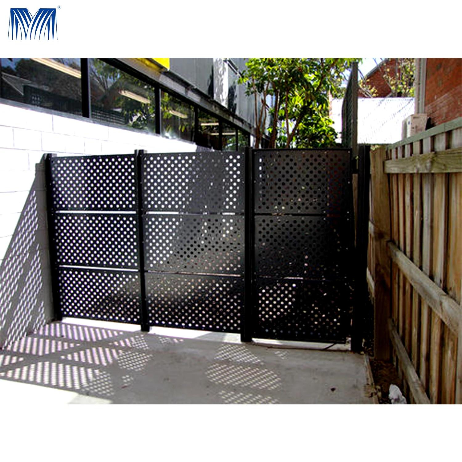 Curtain Wall Solid Aluminium Fence Panels Aluminium