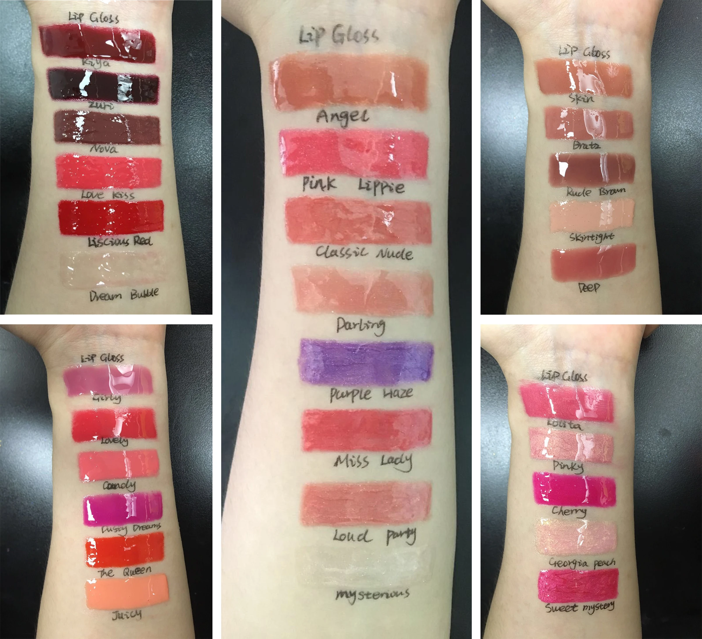 Выберите свои собственные цвета и индивидуальный блеск для губ увлажняющий Блестящий жидкий глянцевый прозрачный от частного бренда