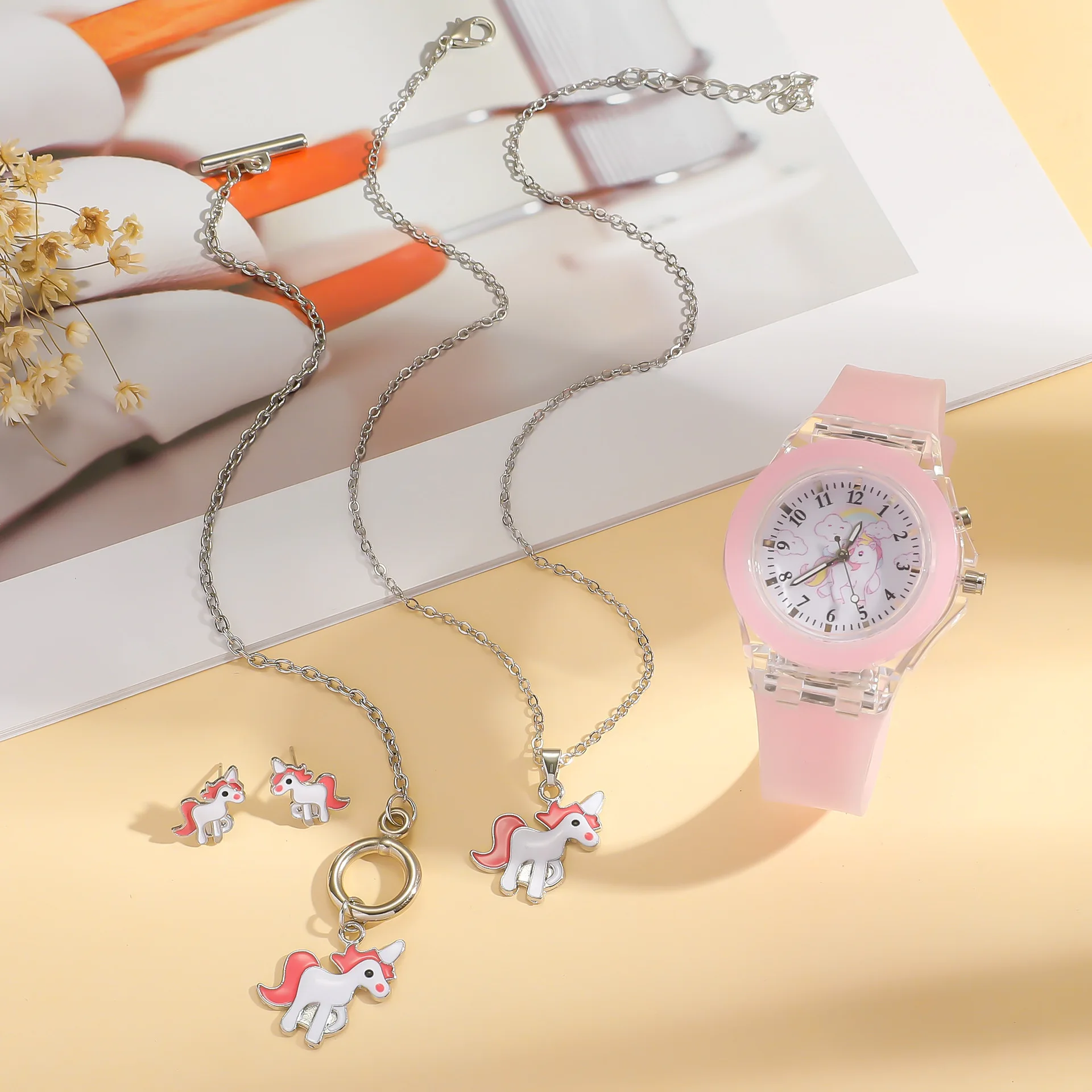 3D Kids Flash Light Watches for Girls