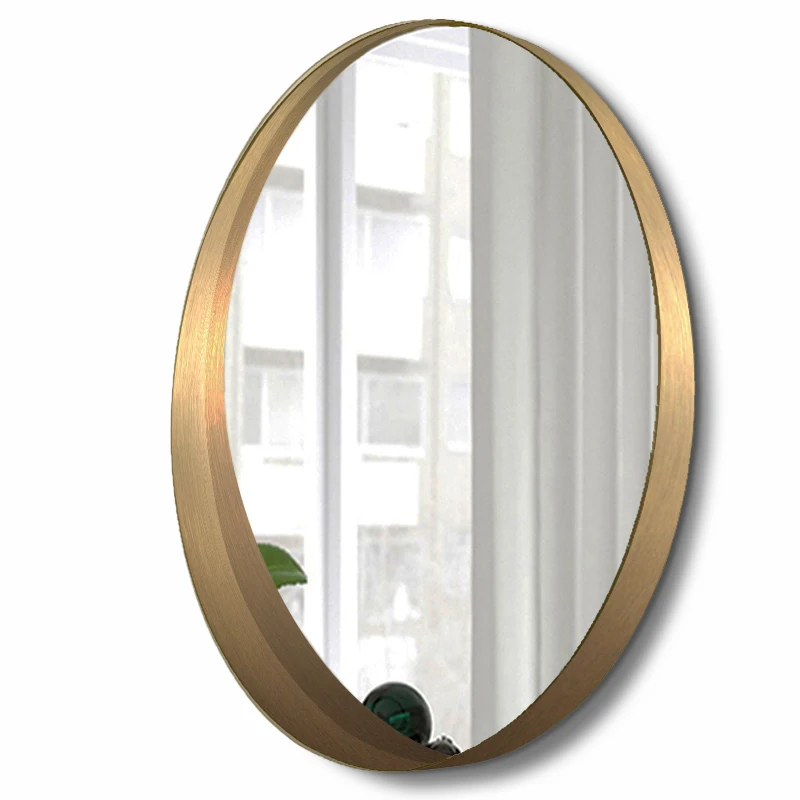 BEAUTYPEAK - Espejo Circular Negro De 76 Cm Montado En La Pared, Espejo