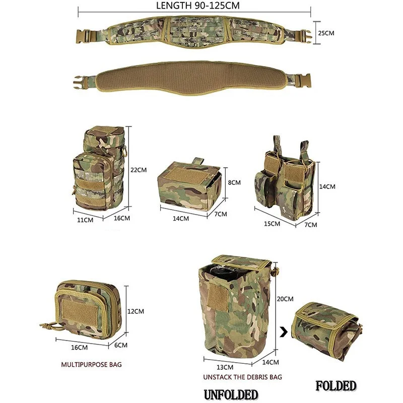 Adjustable Quick-release Buckle Hiking Camping Tactical Belt Sport Enthusiasts Multiple Tactical High Quality Duty Belts