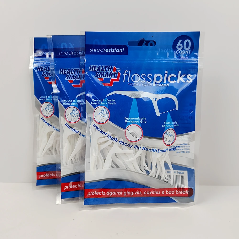 Wholesale 30pcs Dental Floss Picks Manufacturing Holder Flosser Tooth