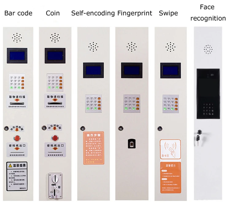 Locker Dda 24 Door Beach Electronic Smart Locker Fingerprint Access Digital Metal ...