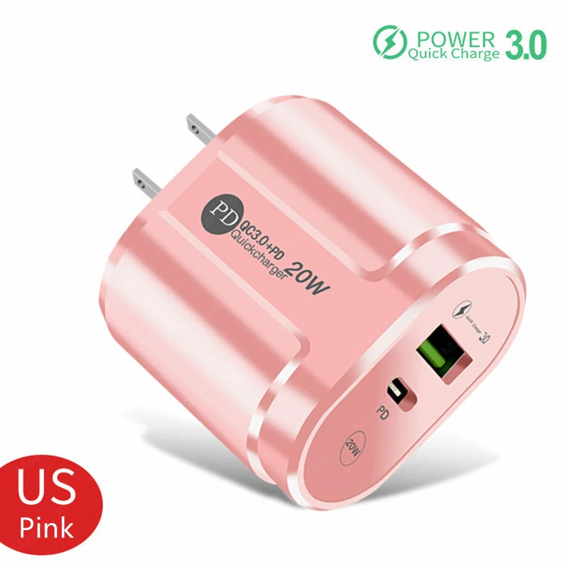 20w Fast Usb Charger Type C Quick Charge 3.0 Wall Adapter For Iphone 13