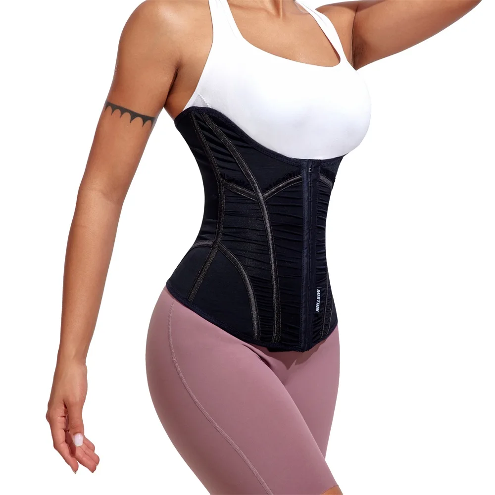 Double Belt Trimmer Shaping Wrap Girdle Full Body Corset Tummy Control Shaper Waist Trainer Shaperwear for Women factory