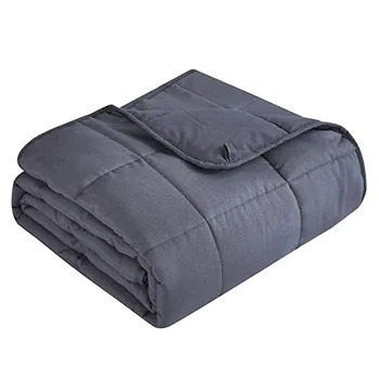 100% Cotton Cooling Anxiety Weighted  Blanket Customized Size 10lbs/12lbs/15lbs/20lbs/25lbs for Adult