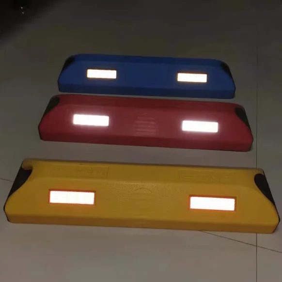 Factory Price Colorful Rubber High End Locator Car Stopper Car Stopper Pole Parking Postparking Curb