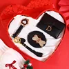 W3000-4-5 set orologio portafoglio cintura portachiavi con fibbia nappa confezione regalo