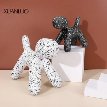 Home Living Room Soft Decoration Resin Sculpture Black and White Dalmatian Dog Resin 2021 Modern New Model Animal
