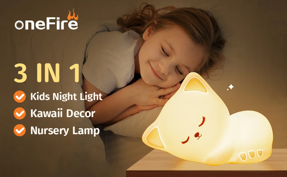 Hot Sale Cute Baby Night Light Charging Usb Rechargeable Touch Sensor